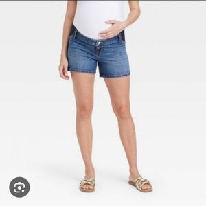 Denim Maternity Shorts